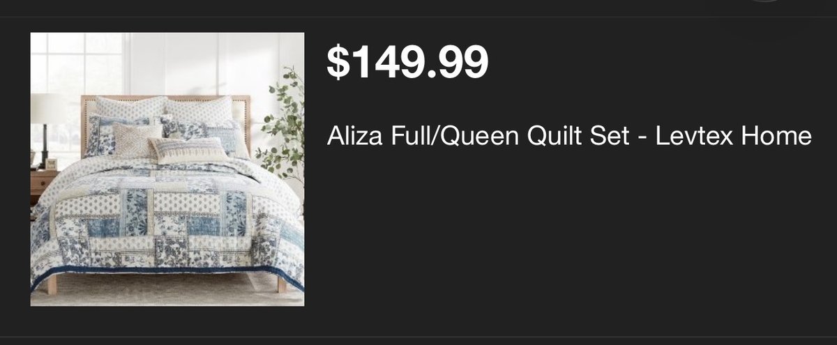 Levtex Home Aliza Full/Queen Quilt Set - Est. Retail $149.99