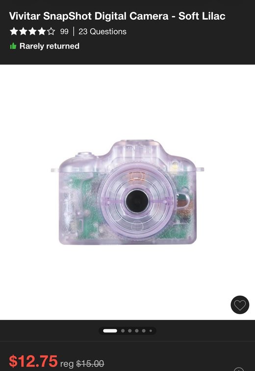 Vivitar SnapShot & ClixShot Digital Cameras- Est. Retail $15