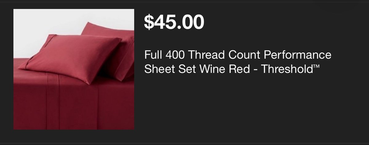 Threshold Full 400 Thread Count Sheet Set - Est. Retail $45