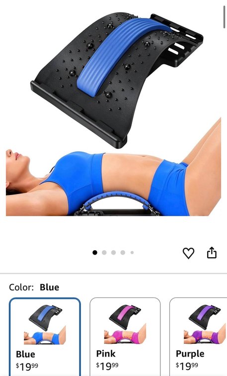 Lumbar Back Stretcher Massager - Est. Retail $19.99