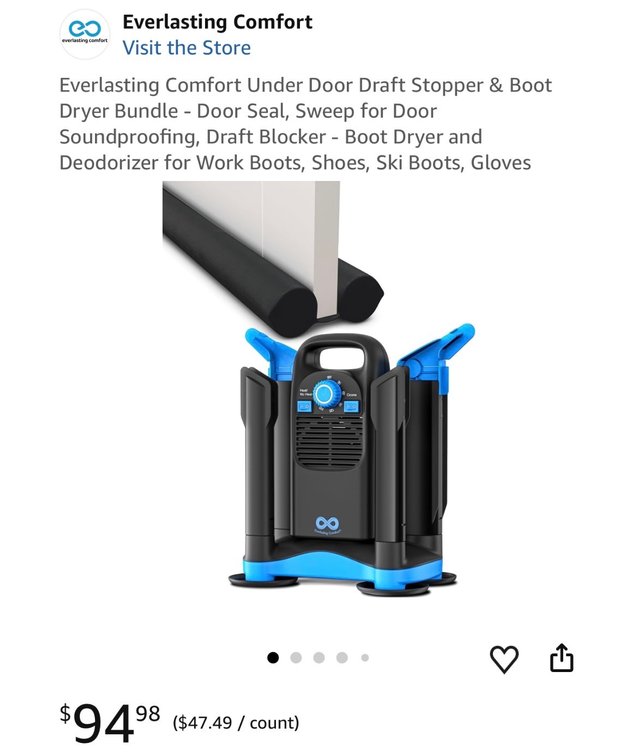 Everlasting Comfort Heavy-Duty Boot Dryer- Est. Retail $94.98