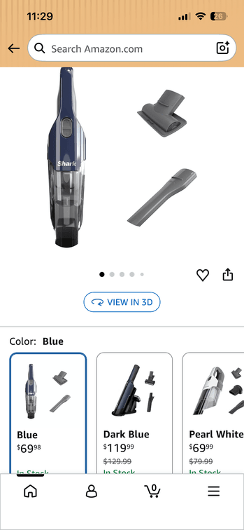 Shark Cyclone Cordless Handheld Vacuum with Accessories