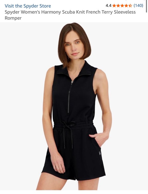 Spyder Women's Harmony Scuba Knit Romper, Size L- Est. Retail $79