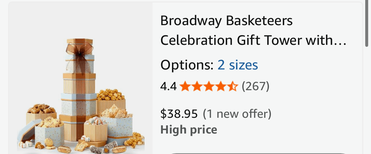 Celebration Gift Tower - Est. Retail $38.95