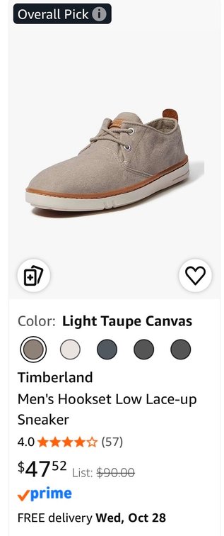 Timberland Hookset Low Lace Sneaker Size 8- Est. Retail $90