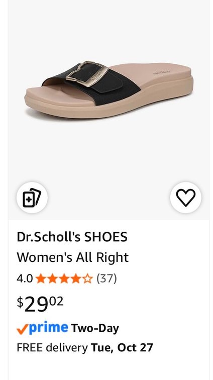 Dr. Scholl's Women's All Right Slide Sandals Size 11M- Est. Retail $29