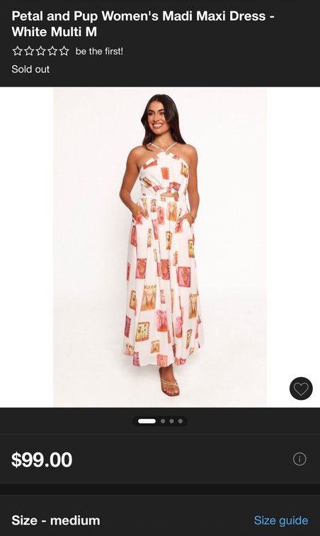 Women's Halter-Neck Maxi Dress (Size M)- Est. Retail $99