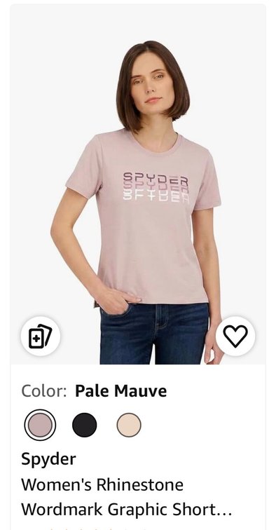 Spyder Women's Rhinestone Graphic T-Shirt 1X- Est. Retail $32