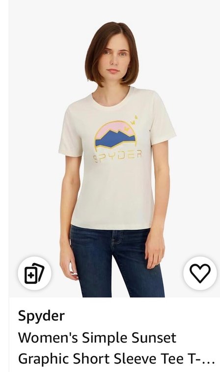 Spyder Women's Simple Sunset Graphic Tee, Size M - Est. Retail $29