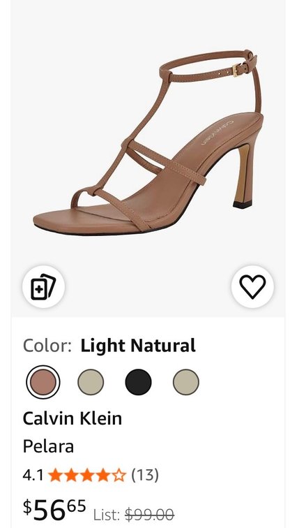Calvin Klein Pelara Heeled Sandals Size 11- Est. Retail $99