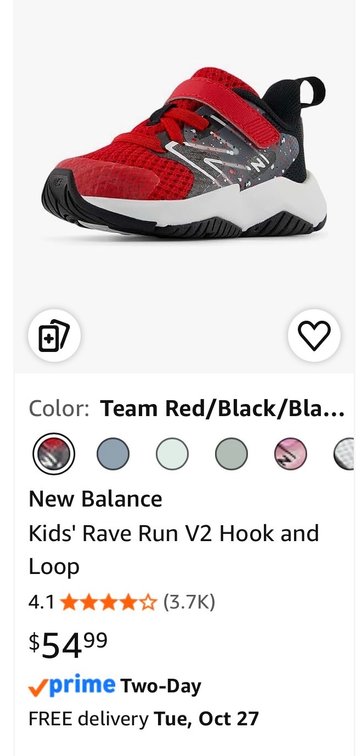 New Balance Kids Rave Run v2 Sneakers Size 2- Est. Retail $54.99