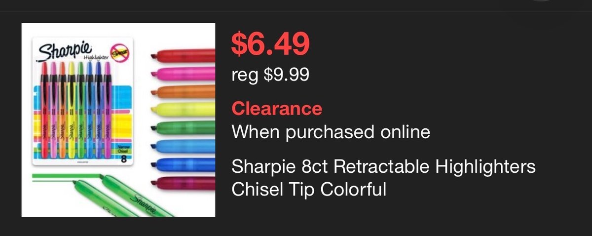 Sharpie Retractable Highlighters 8-Count, 3 Packs - Est. Retail $30