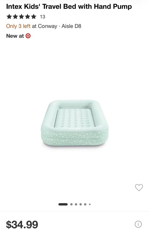 Intex Kidz Travel Bed Set- Est. Retail $34.99