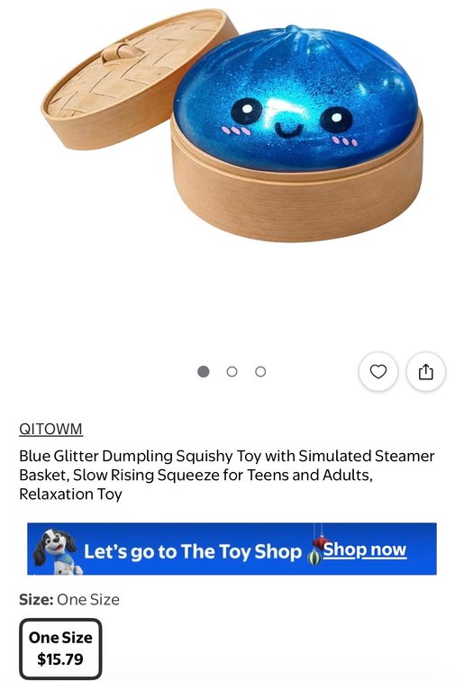 Dumpling and Bun Squishy Fidget Toys- Est. Retail $15.79