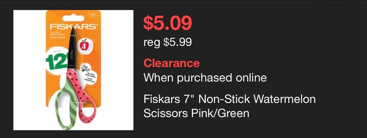 Fiskars 7 in. Scissors (2)- Est. Retail $11