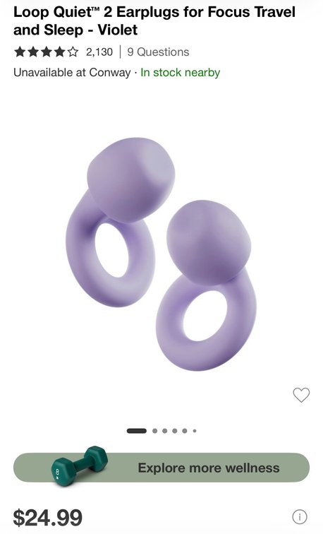 Loop Quiet 2 Earplugs, Violet - Est. Retail $24.99