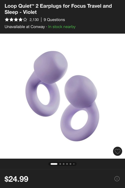 Loop Quiet 2 Earplugs in Violet - Est. Retail $24.99