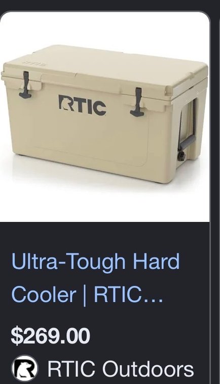RTIC Ultra-Tough Hard Cooler - Est. Retail $269