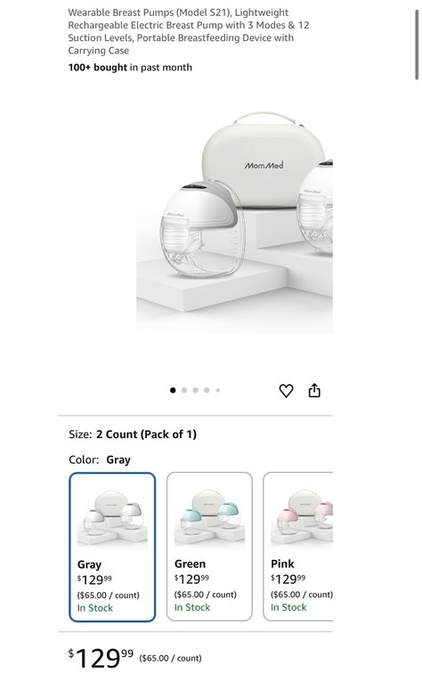 MomMed S21 Wearable Breast Pump Set