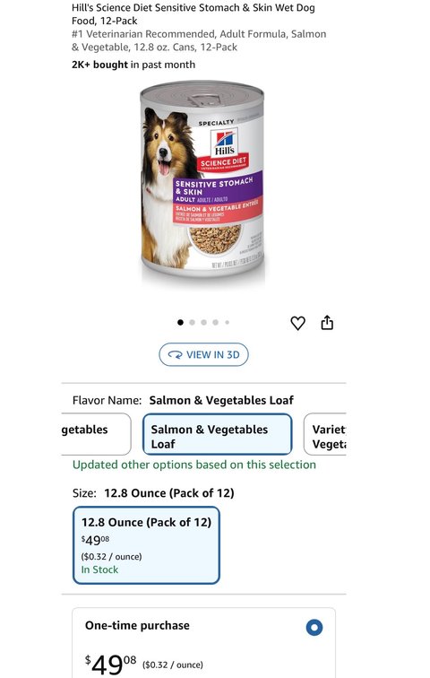 Hill's Science Diet Wet Dog Food 12-Pack- Est. Retail $49.08