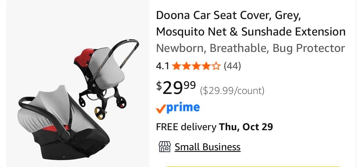 Car Seat Cover, Sunshade and Mosquito Net- Est. Retail $30