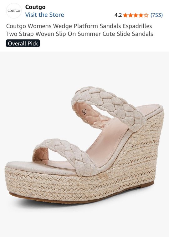 Braided Wedge Espadrille Sandal Size 9.5 - Est. Retail $49.99