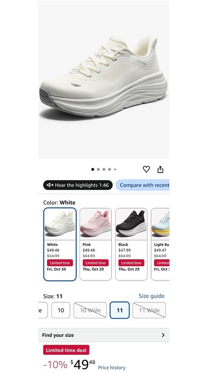 VILANVA White Athletic Shoes Size 11 - Est. Retail $54.99