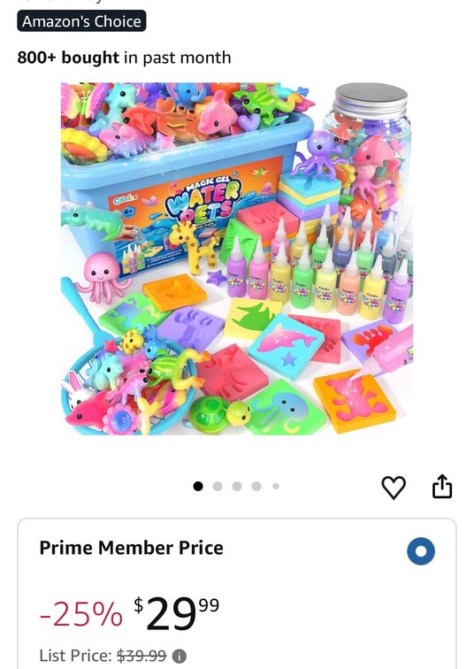 Magic Gel Water Pets and Water Elf Craft Kits