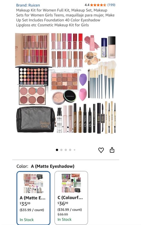 Ruicen Full Makeup Set, Model RC100035- Est. Retail $35.99