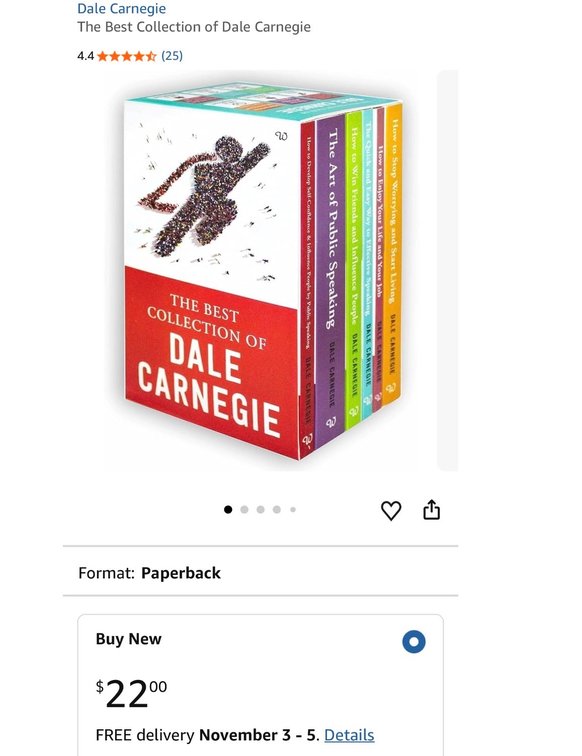 The Best Collection of Dale Carnegie Box Set- Est. Retail $22