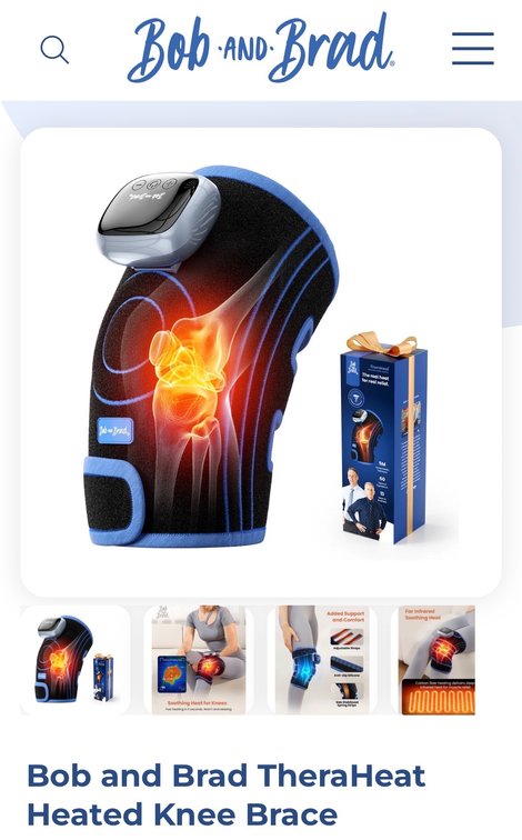 Bob and Brad TheraHeat Heated Knee Brace - Est Retail $50