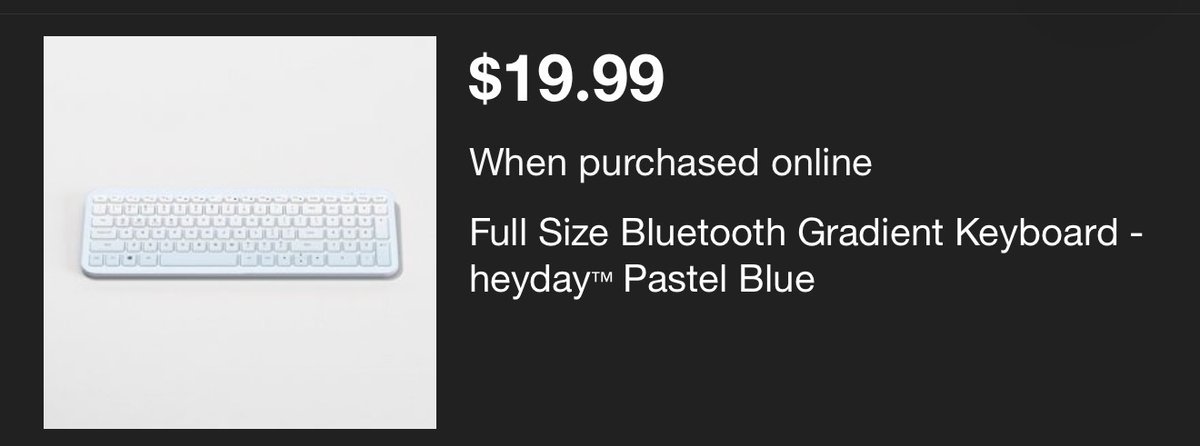 heyday Full-Size Wireless Bluetooth Keyboard - Est. Retail $19.99