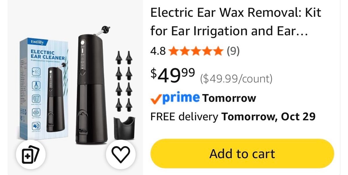 Estlily Electric Ear Cleaner Kit - Est. Retail $49.99