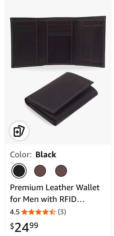 Obi Pelle Men's Leather Trifold Wallet - Est. Retail $24.99
