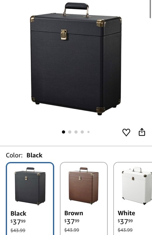 YIYYZI Vinyl Record Carrying Case - Est. Retail $37.99