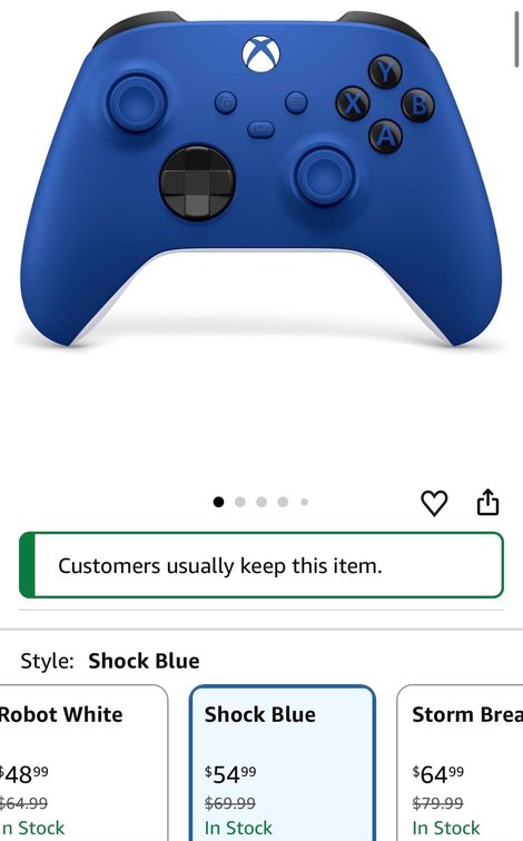 Xbox Wireless Controller in Shock Blue - Est. Retail $69.99