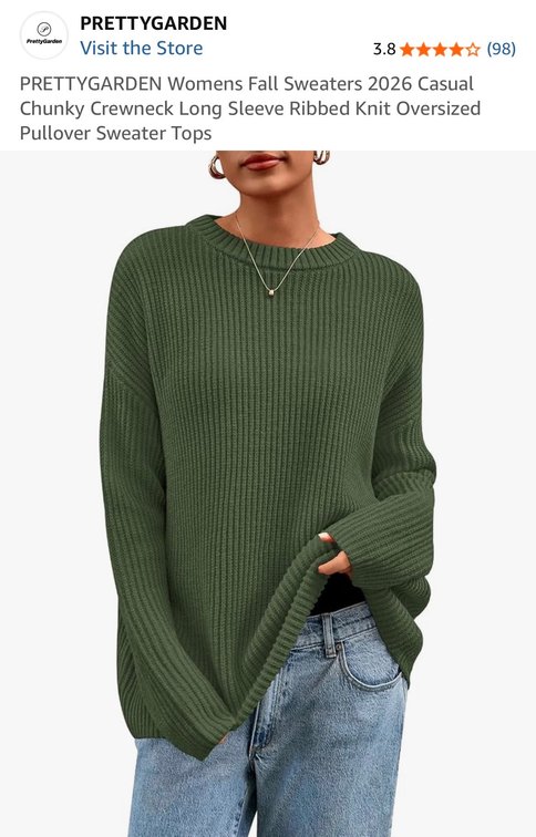 PRETTYGARDEN Women's Ribbed Knit Sweater Size S - Est. Retail $27.98