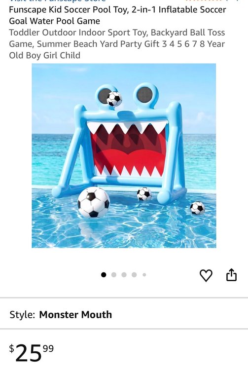 Funscape Inflatable Soccer Goal- Est. Retail $25.99
