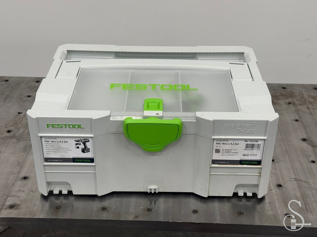 Festool QUADRIVE PDC 18/4 Li 5,2 Cordless Drill Set