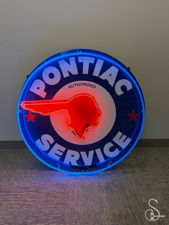 Pontiac Authorized Service Neon Sign