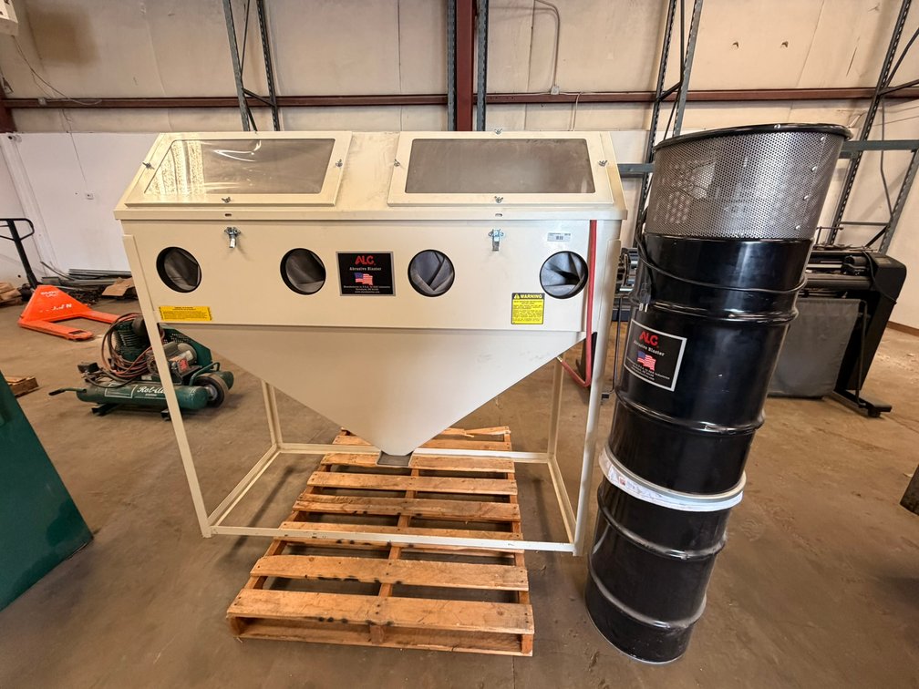 ALC Dual-Station Abrasive Blast Cabinet with Dust Collector