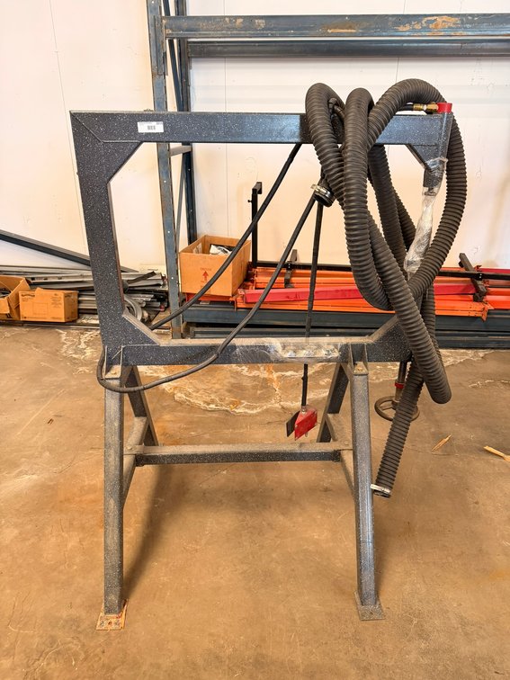 Welded Steel Machine Stand with Flexible Hose