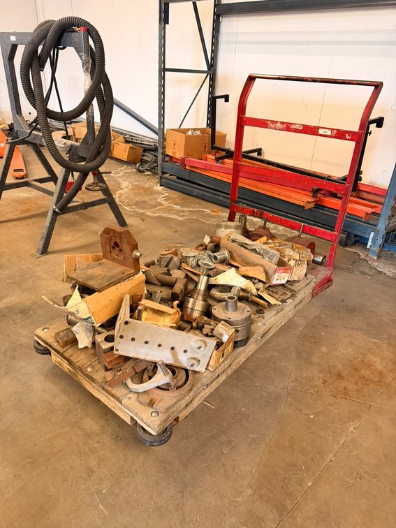 Platform Cart with Machining Fixtures and Tooling