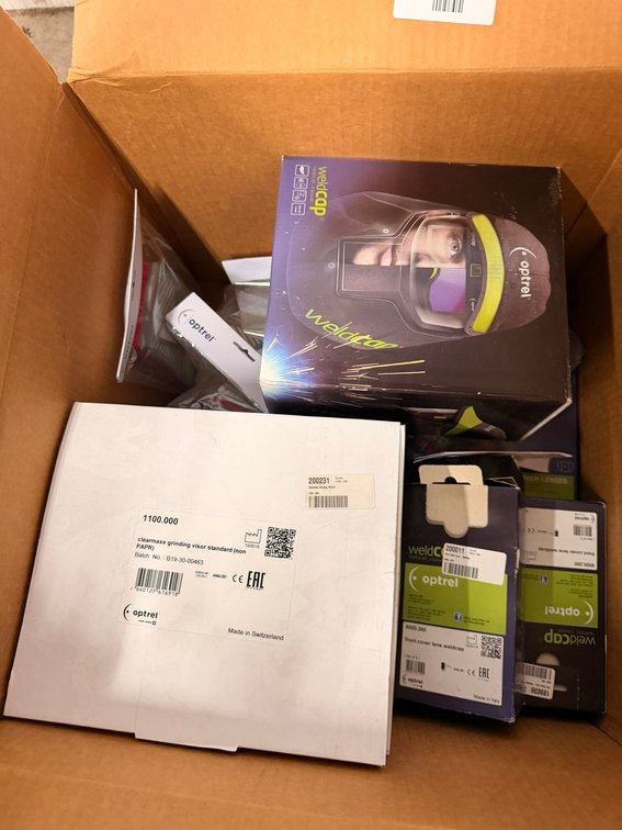 Optrel Clearmaxx Helmet, Weldcap, and Accessories