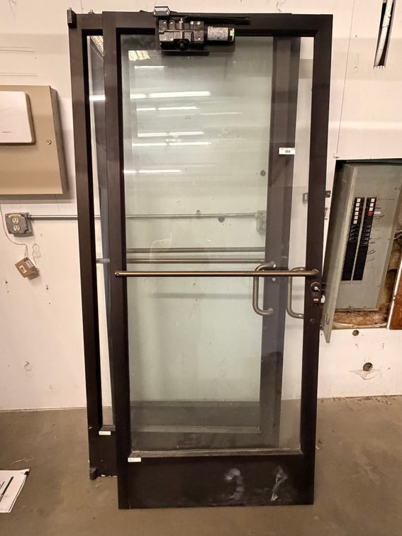 (x6) Commercial Aluminum Glass Storefront Doors