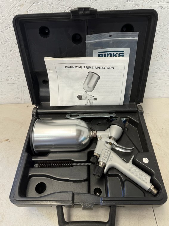 Binks M1-G PRIME HVLP Gravity Feed Spray Gun Kit