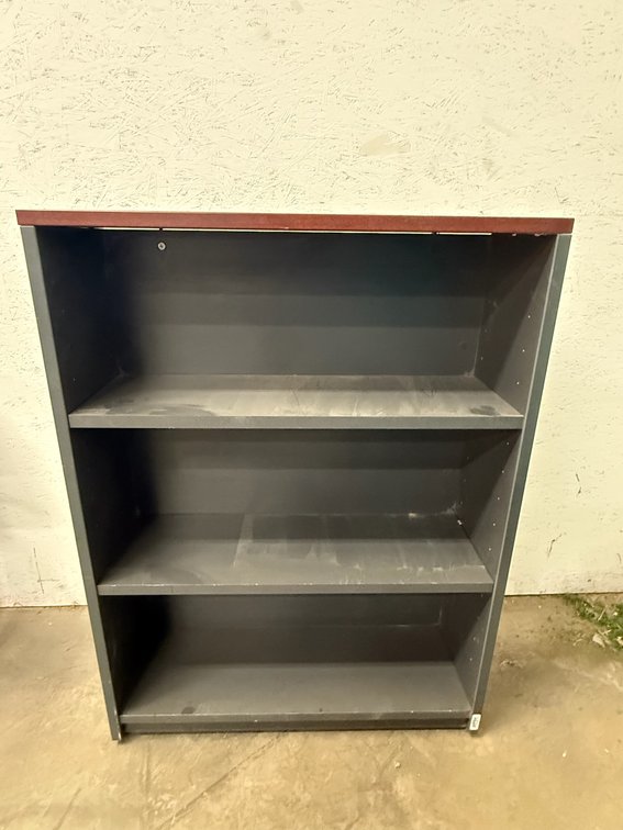 Three-Tier Metal Bookcase
