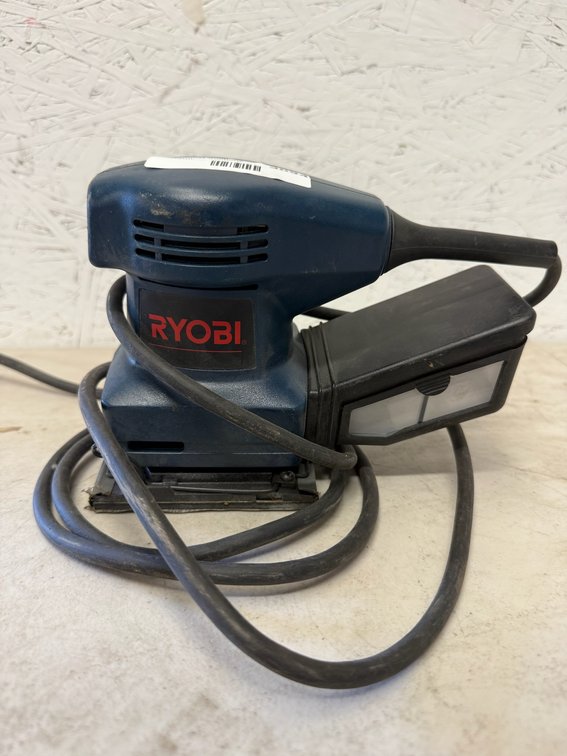 Ryobi S-605D Corded Palm Sander with Dust Canister