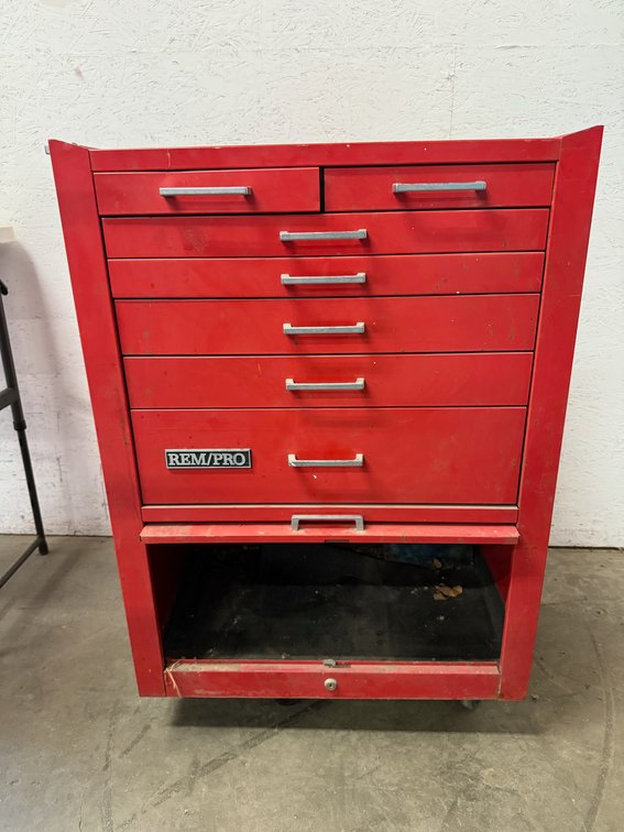 REM/PRO Red Metal Multi-Drawer Rolling Tool Cabinet