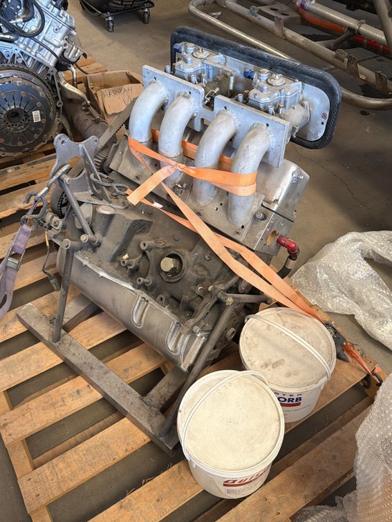 Esslinger 4-Cylinder Racing Engine with Twin Weber Carburetors